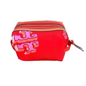 🆕 Tory Burch Virginia Logo Cosmetic Bag
